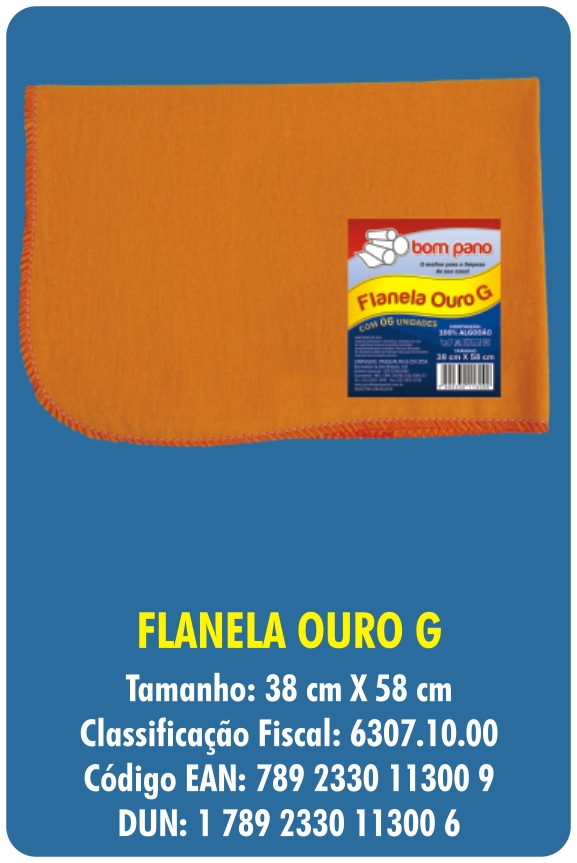 FLANELA OURO G