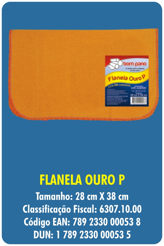 FLANELA OURO P