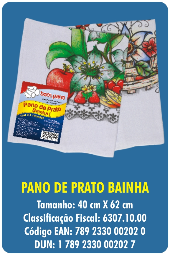PANO DE PRATO BAINHA