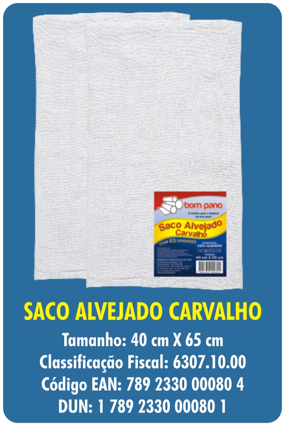 SACO ALVEJADO CARVALHO