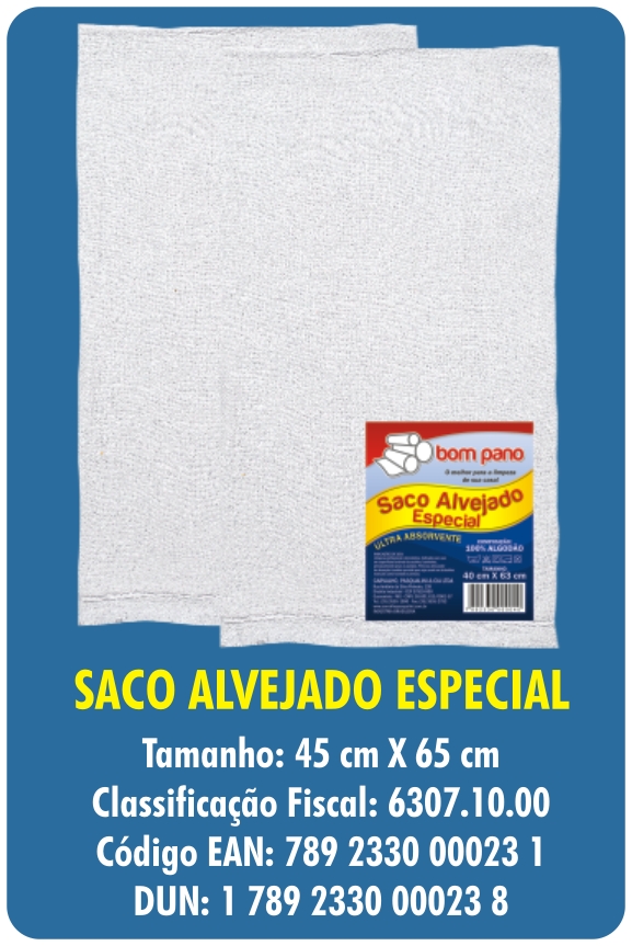 SACO ALVEJADO ESPECIAL